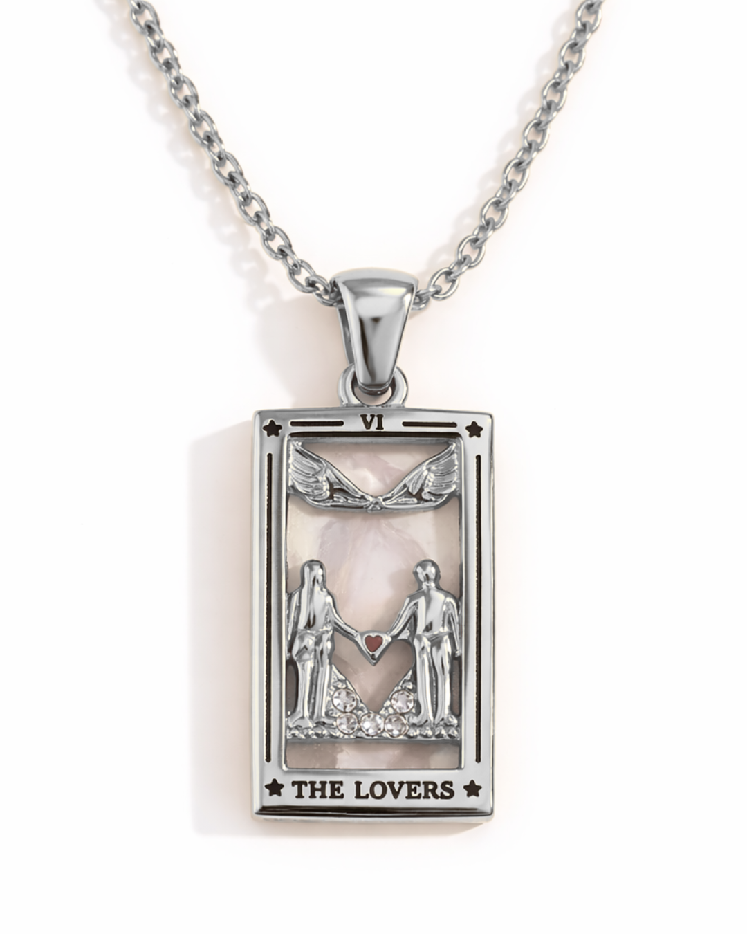 Naszyjnik Tarot Kochankowie